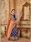 Banarasi Silk Half Half Weaving Designer Traditional Saree